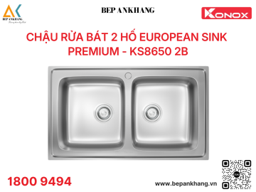 Chậu rửa bát Konox European sink Premium KS8650 2B
